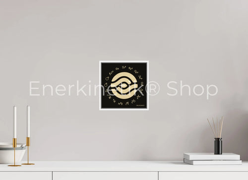 ABUNDANCE Enerkinetik® Key 20 x 20 cm / Alu Dibond GOLD WhiteWall App Product