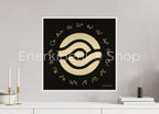 CREATION Enerkinetik® Key 50 x 50 cm / Alu Dibond GOLD WhiteWall App Product