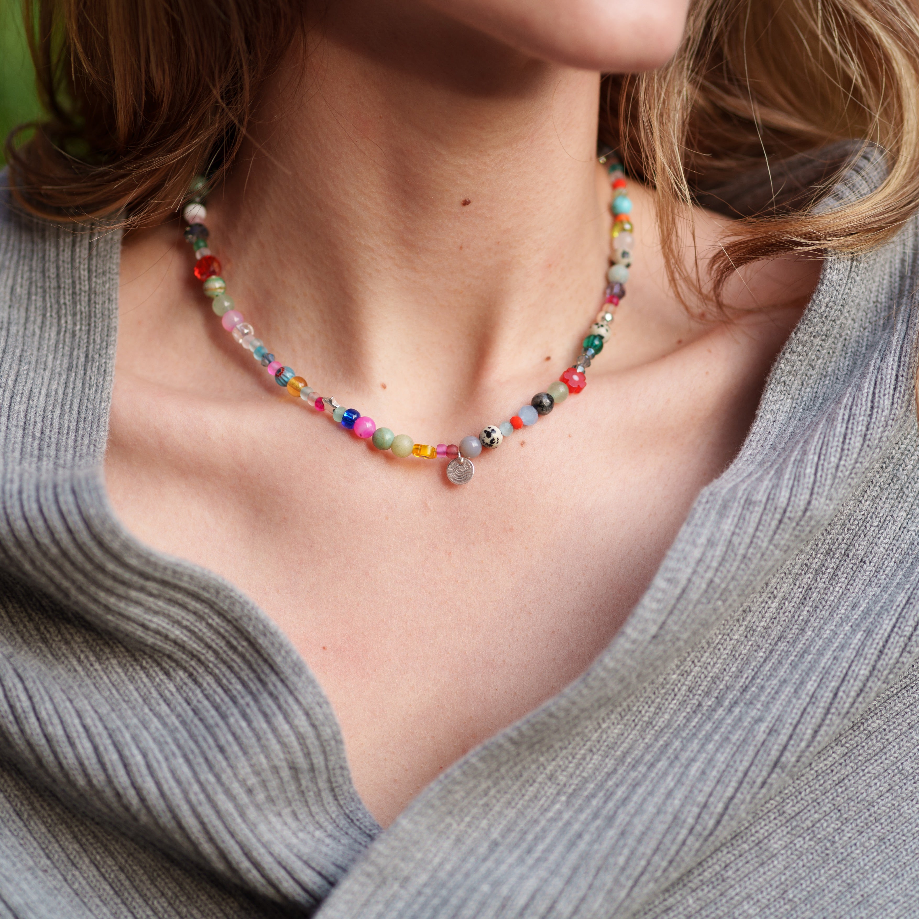 Collar con amuleto de la suerte Enerkinetic®