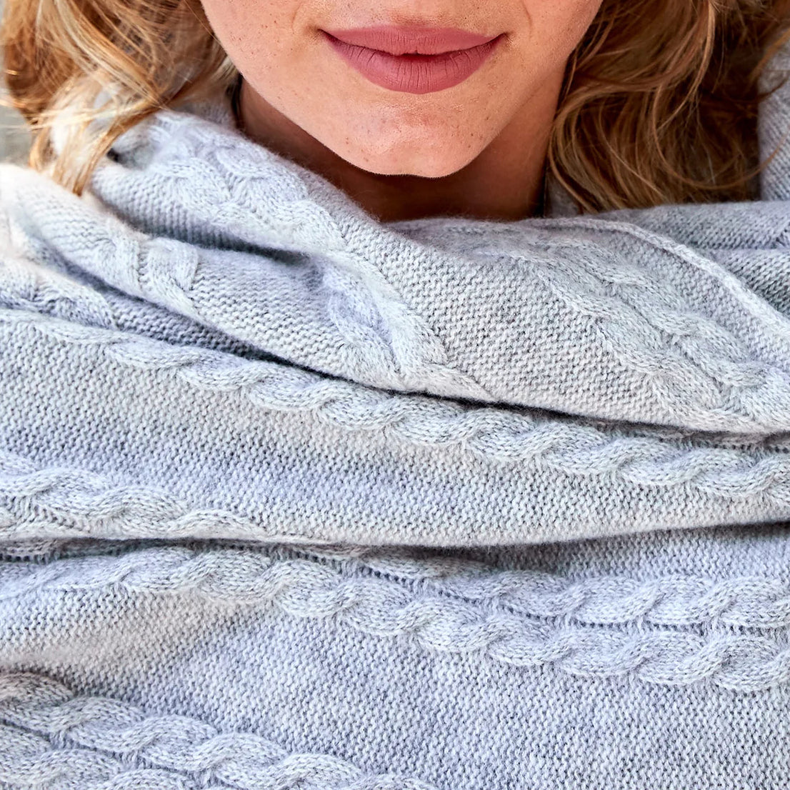 Bufanda de cachemira Niebla